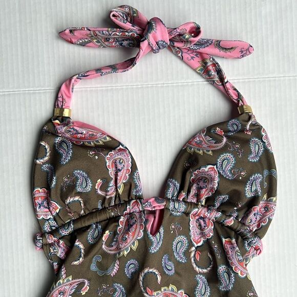 Boden Beaded Gather Halter Swimsuit - Picture 5 of 14